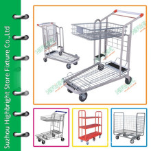 supermarket grocery trolley cart for cargo storage